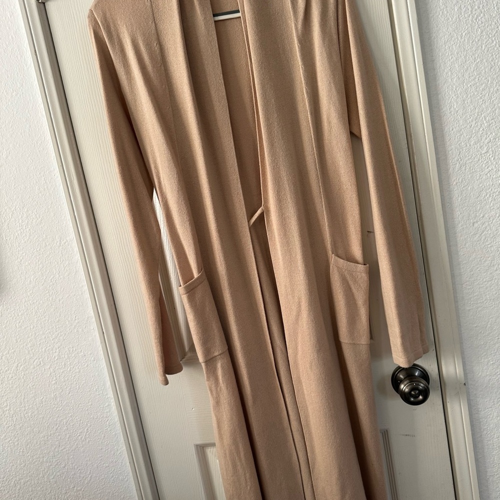 Cashmere long sweater or robe